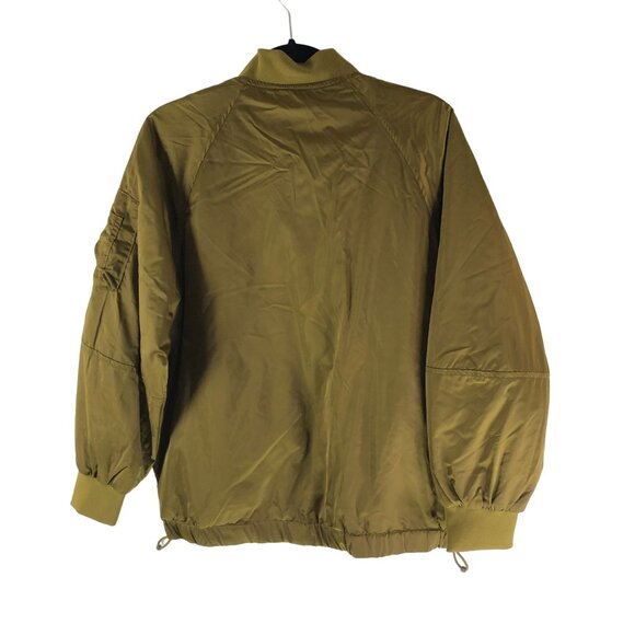 A New Day Womens Olive Green Water Resistant Bomber Jacket Size S - Picture 4 of 7